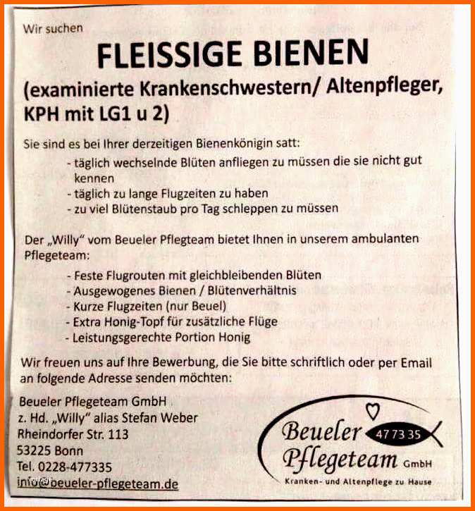 Ausgezeichnet Ungewöhnliche Stellenanzeigen