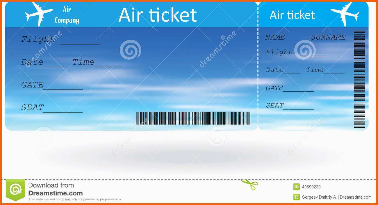 Ausgezeichnet Variante Des Flugtickets Vektor Abbildung Bild Von