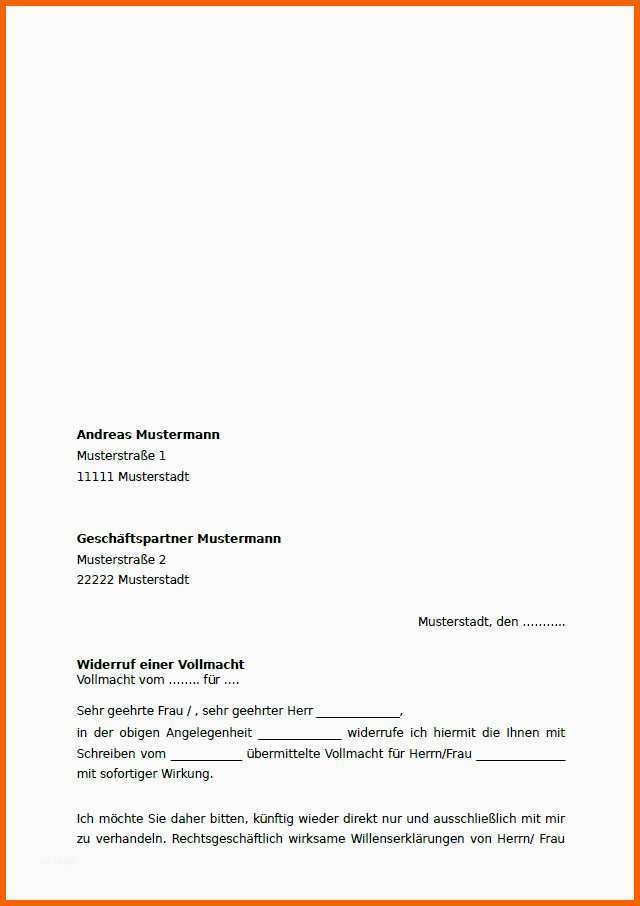 Ausgezeichnet Vollmacht Auskunft Vorlage – Kostenlos Vorlagen