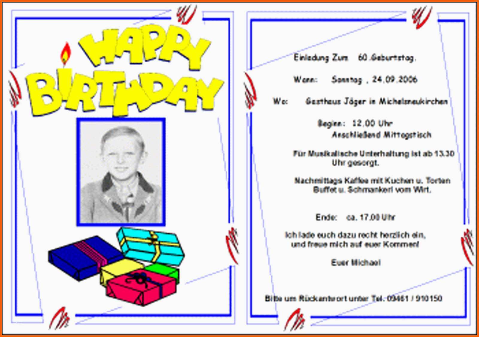 vorlage einladung geburtstag