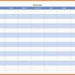Ausgezeichnet Wochenplan Vorlage Excel