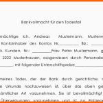 Ausnahmsweise 13 Bankvollmacht Vorlage Kostenlos