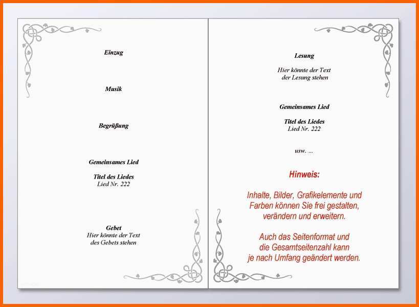Ausnahmsweise 15 Kirchenheft Vorlage
