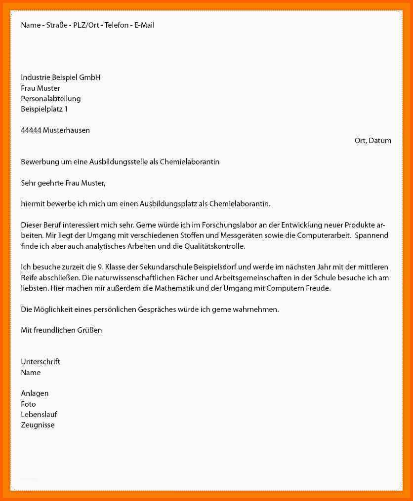 Ausnahmsweise 7 Anschreiben Schülerpraktikum