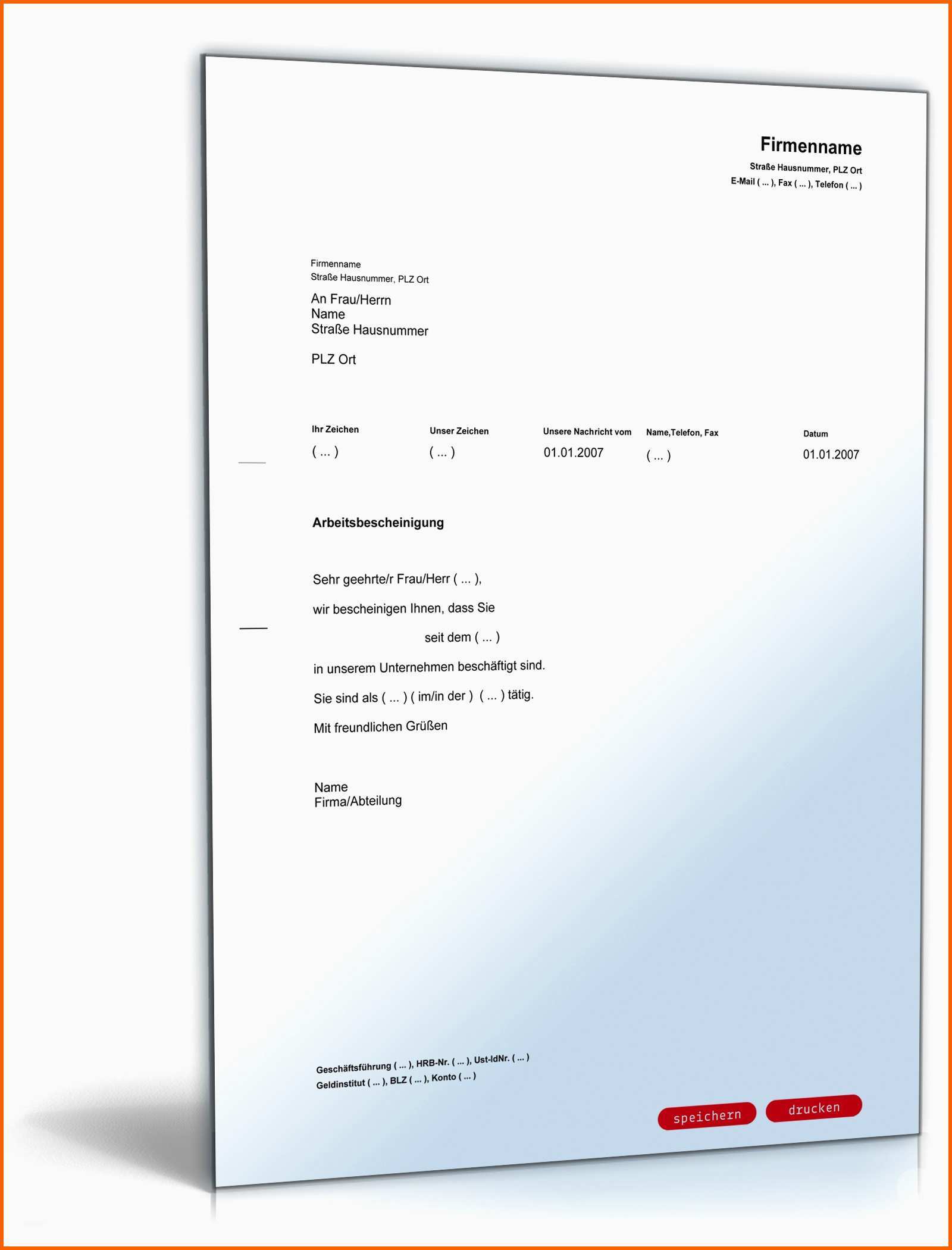 Ausnahmsweise Arbeitsbescheinigung Für Arbeitnehmer Muster Zum Download