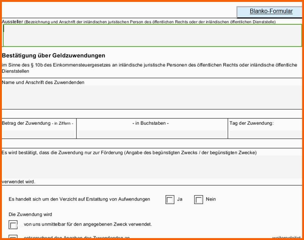 Ausnahmsweise Auf Einer Spendenbescheinigung Steht Bei "tag Der