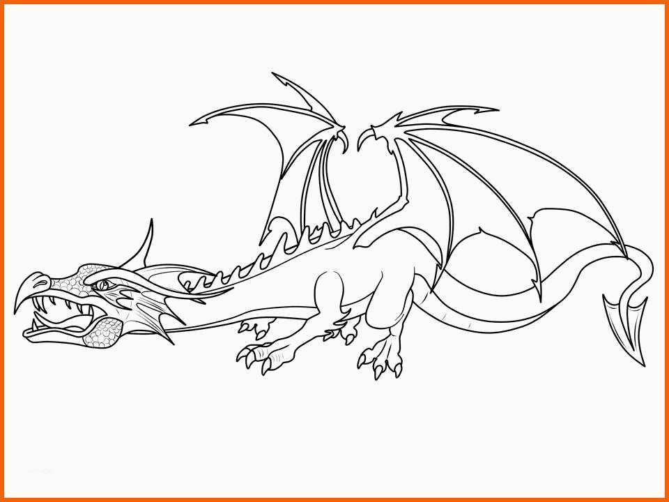 Ausnahmsweise Ausmalbild Ritter Und Drachen Fauchender Drache Kostenlos