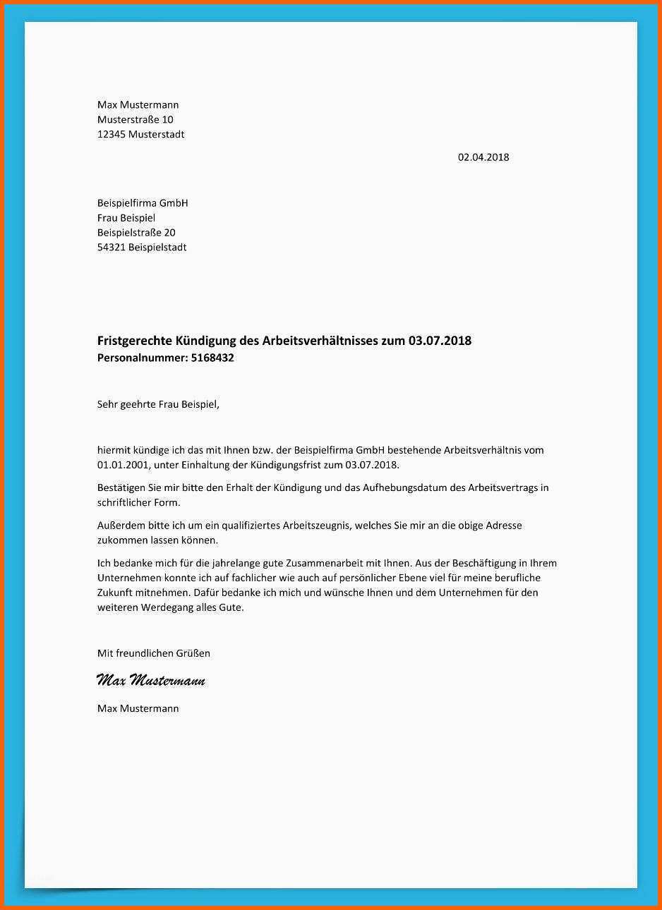 Ausnahmsweise Beendigung Arbeitsverhältnis Vorlage Interessant Kündigung
