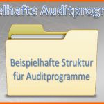 Ausnahmsweise Beispielhafte Struktur Für Auditprogramme Know now Vorlagen