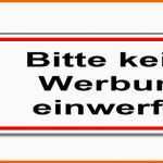 Ausnahmsweise Bitte Keine Werbung Einwerfen Briefkasten Schild 70x20 Mm