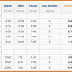 Ausnahmsweise Datev Vorlage Zur Dokumentation Der Täglichen Arbeitszeit