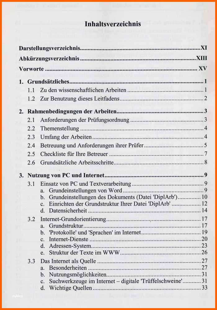 Ausnahmsweise Dokumentation Word Vorlage Genial Inhaltsverzeichnis