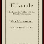 Ausnahmsweise Gratis Urkunde Für Verschiedene Zwecke