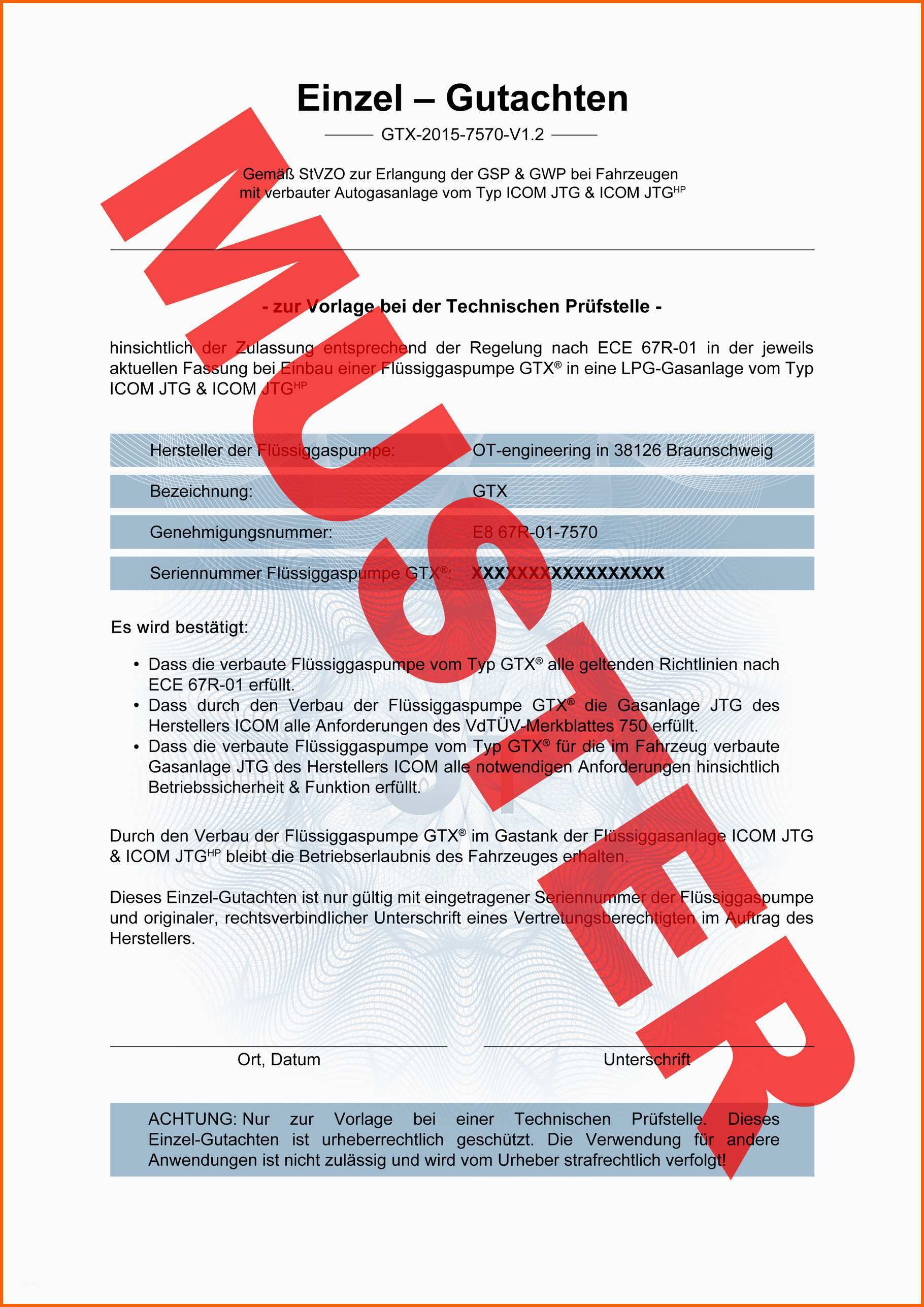 Ausnahmsweise Gutachten Lpg Pumpe Autogastec