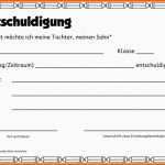 Ausnahmsweise Ideenreise Entschuldigungsformulare
