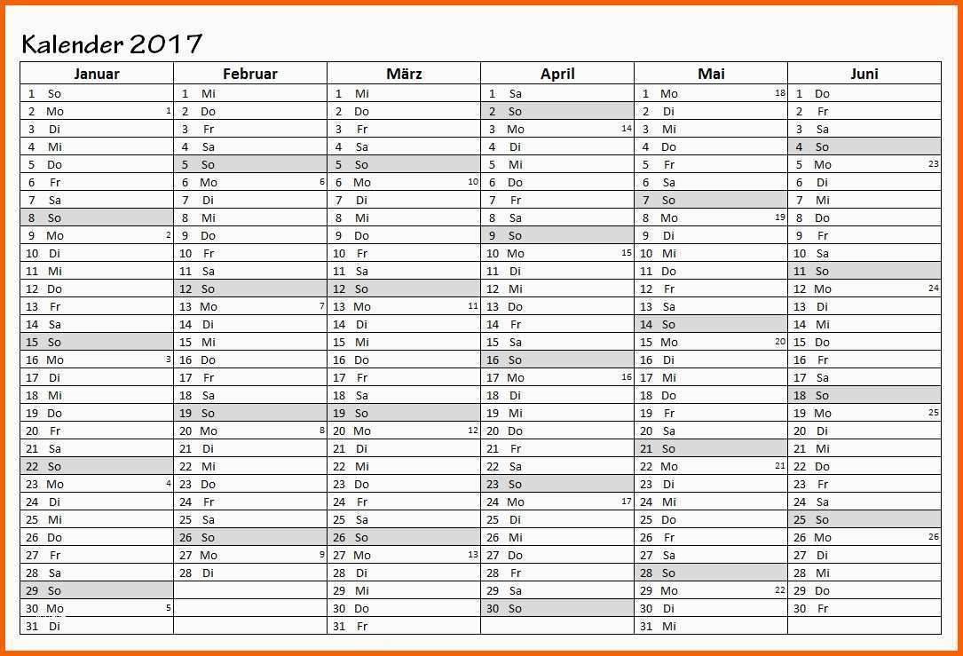 kalender 2017