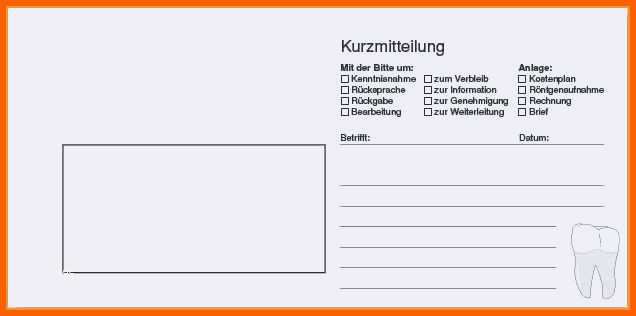 Ausnahmsweise Kurzmitteilung Vorlage Kostenlos