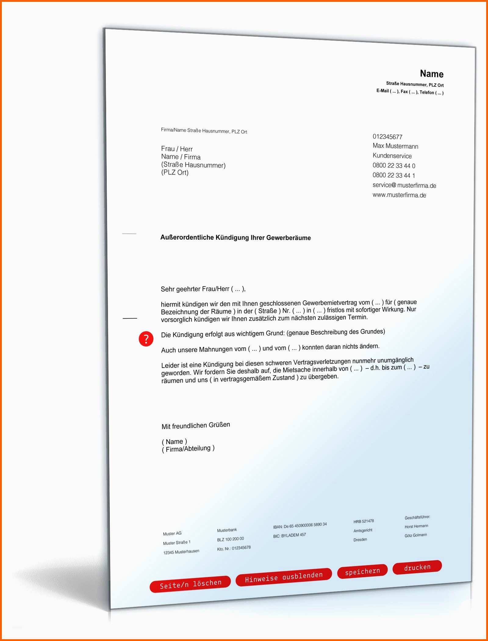 Ausnahmsweise O2 Dsl Kündigung Vorlage Word Fristlose Kundigung Vorlage