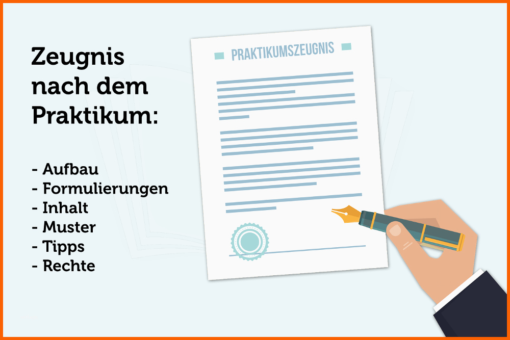 Ausnahmsweise Praktikumszeugnis formulierungen Inhalt Muster
