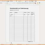 Ausnahmsweise Stundenzettel Excel Vorlage Kostenlos Das Beste Von