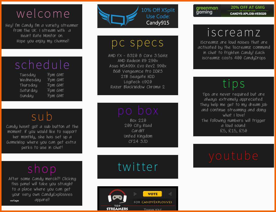 Ausnahmsweise Twitch Overlays Your source for Premium Twitch Designs
