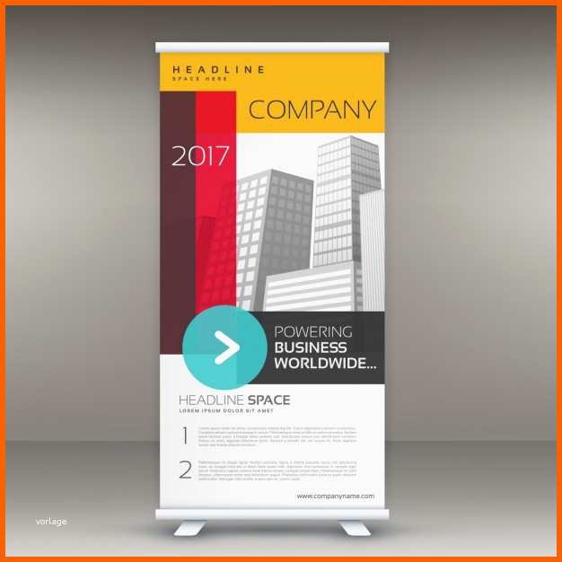 Ausnahmsweise Unternehmen Bunt Roll Up Banner Vorlage Für Werbung