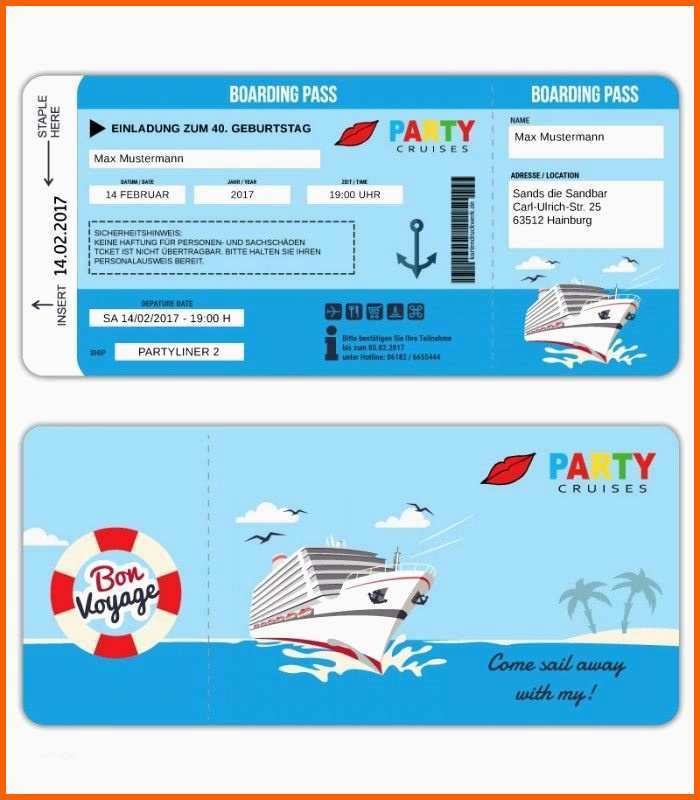 Ausnahmsweise Vorlage Flugticket Geschenk Kostenlos Neu Einladungskarte