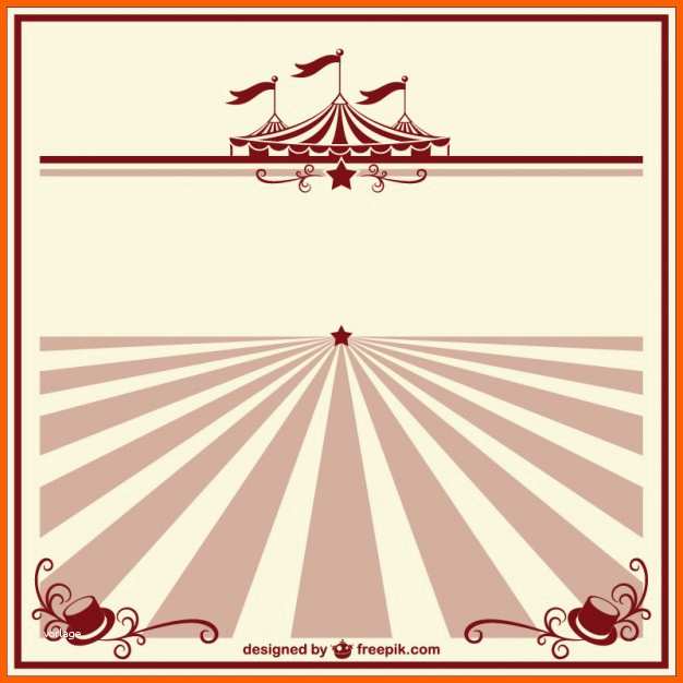 Ausnahmsweise Zirkus Vintage Poster Vorlage