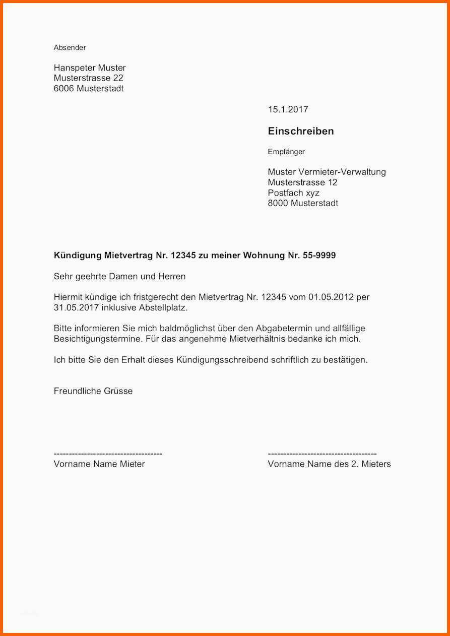 Beeindruckend 16 Kündigung Vertrag Vorlage Word