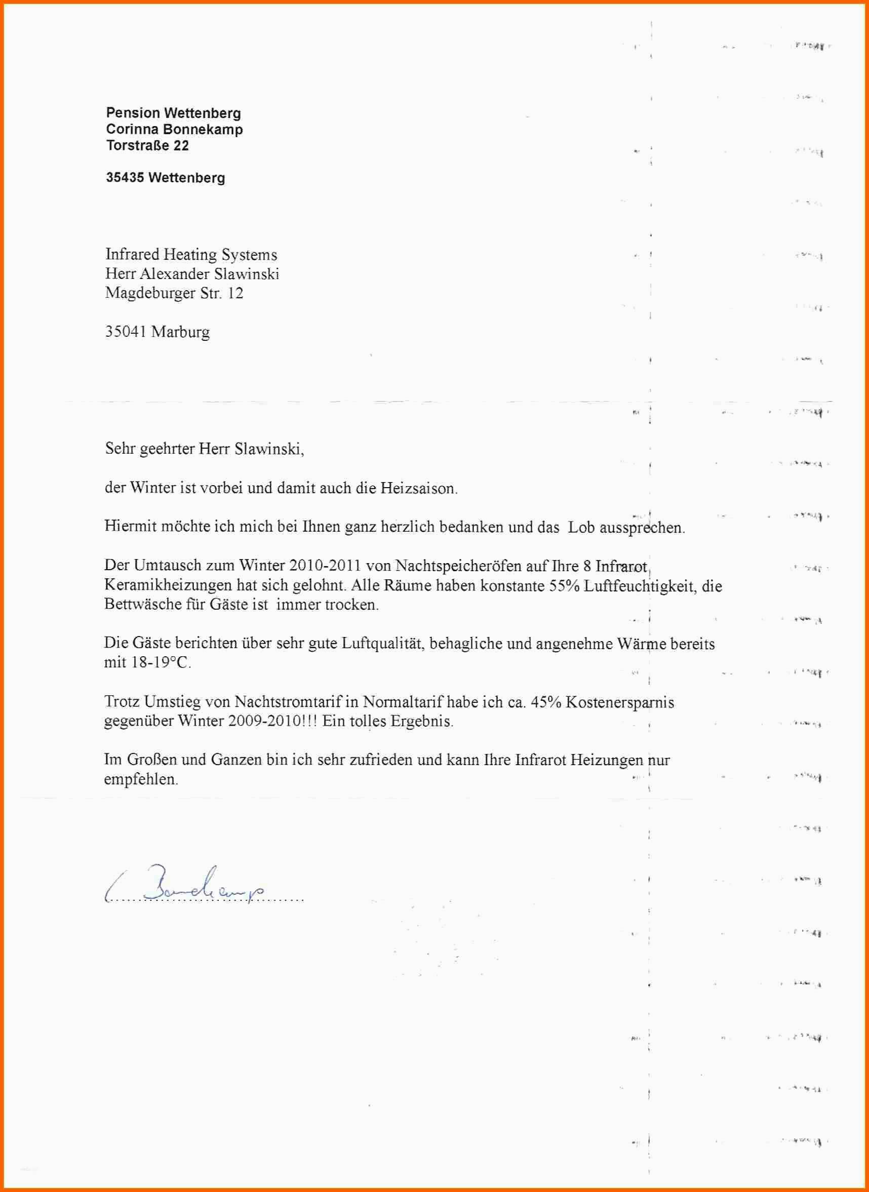 Beeindruckend 17 Brief Richtig Schreiben Muster