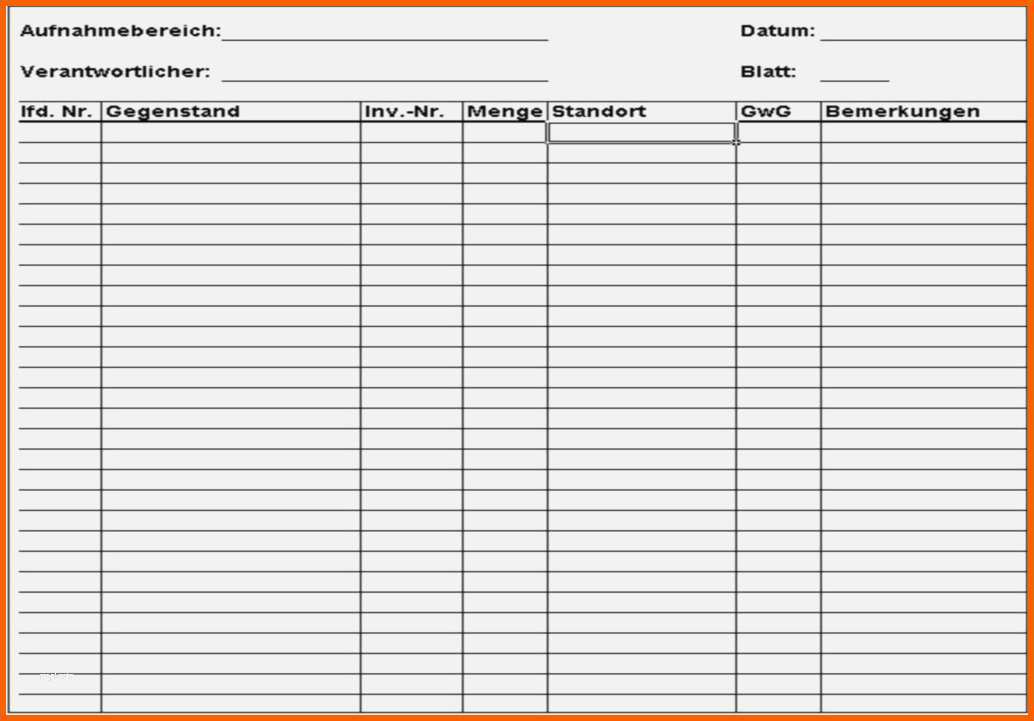 Beeindruckend 17 Inventur Vorlage Excel