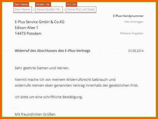 Beeindruckend 21 Kündigungsschreiben Vodafone Vorlage