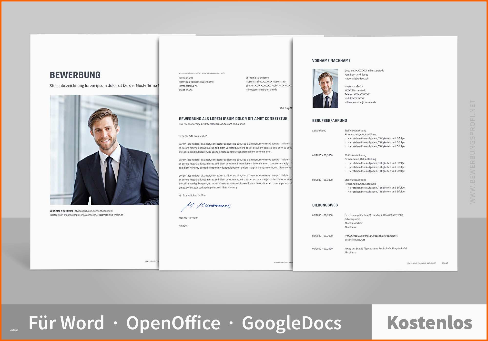 Beeindruckend Bewerbung Muster & Vorlagen Bewerbungsprofi Net