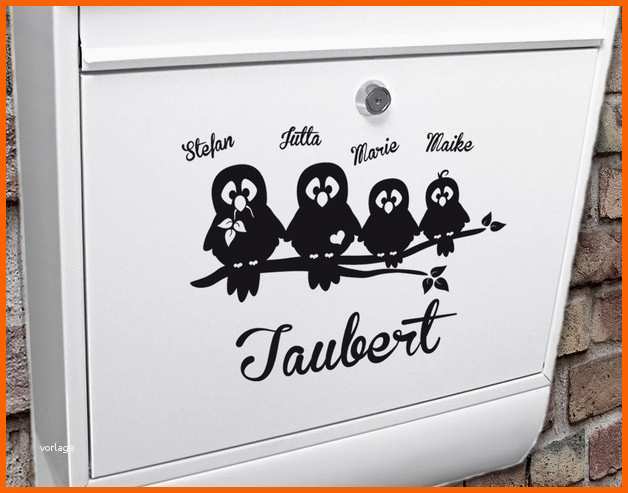 Beeindruckend Briefkasten Namensschild Vorlage