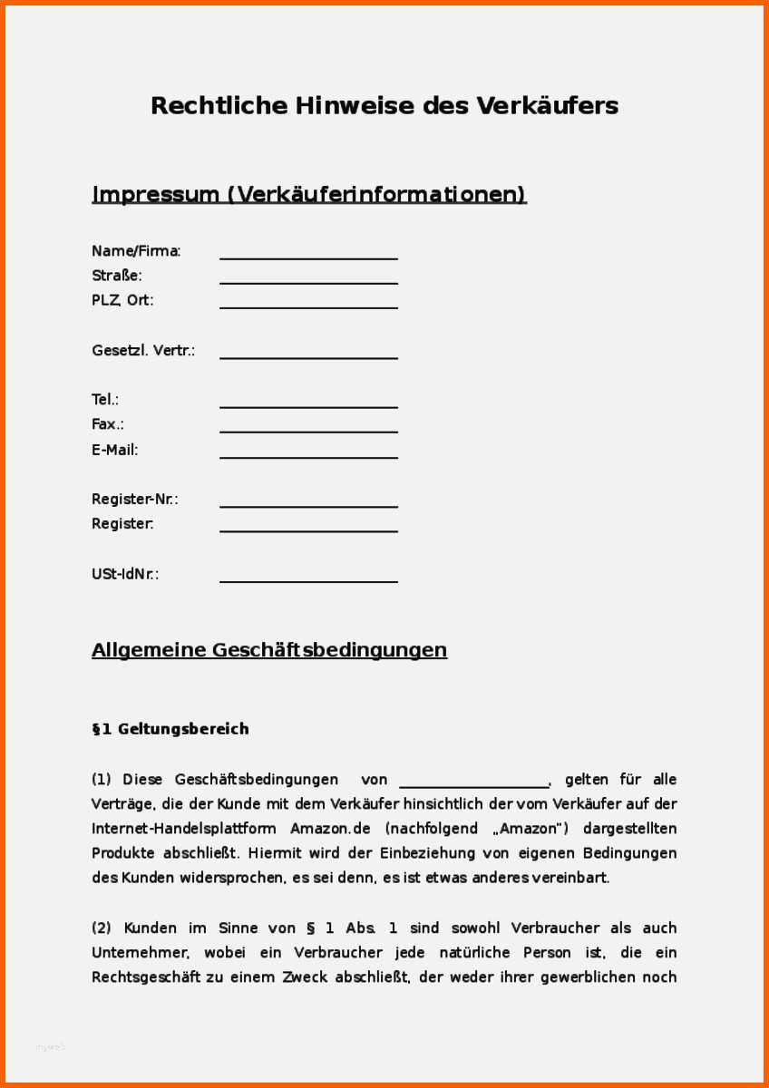 Beeindruckend Datenschutzerklärung Vorlage Download Best Agb Amazon
