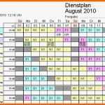 Beeindruckend Dienstplan Vorlage Excel Monat Papacfo