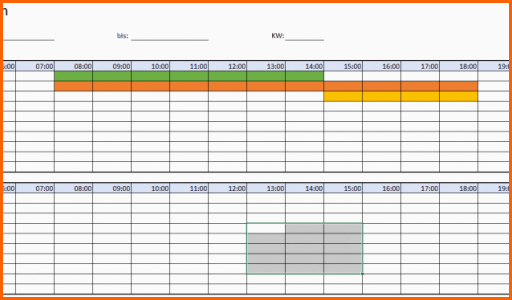 Beeindruckend Einsatzplanung Excel Vorlage Kostenlos