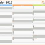 Beeindruckend Excel Kalender 2016 Kostenlos