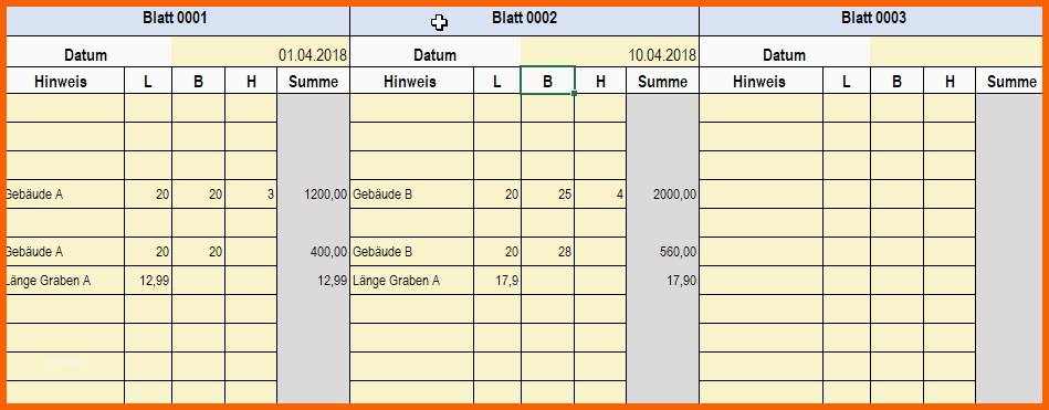 Beeindruckend Gaeb Ausschreibungen Excel Aufmaß Als Da11 Nach Reb 23