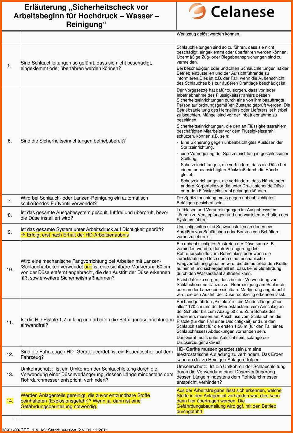 Beeindruckend Gefährdungsbeurteilung Vorlage Pdf Großartig