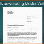 Beeindruckend Initiativbewerbung Muster Vorlage Schweiz