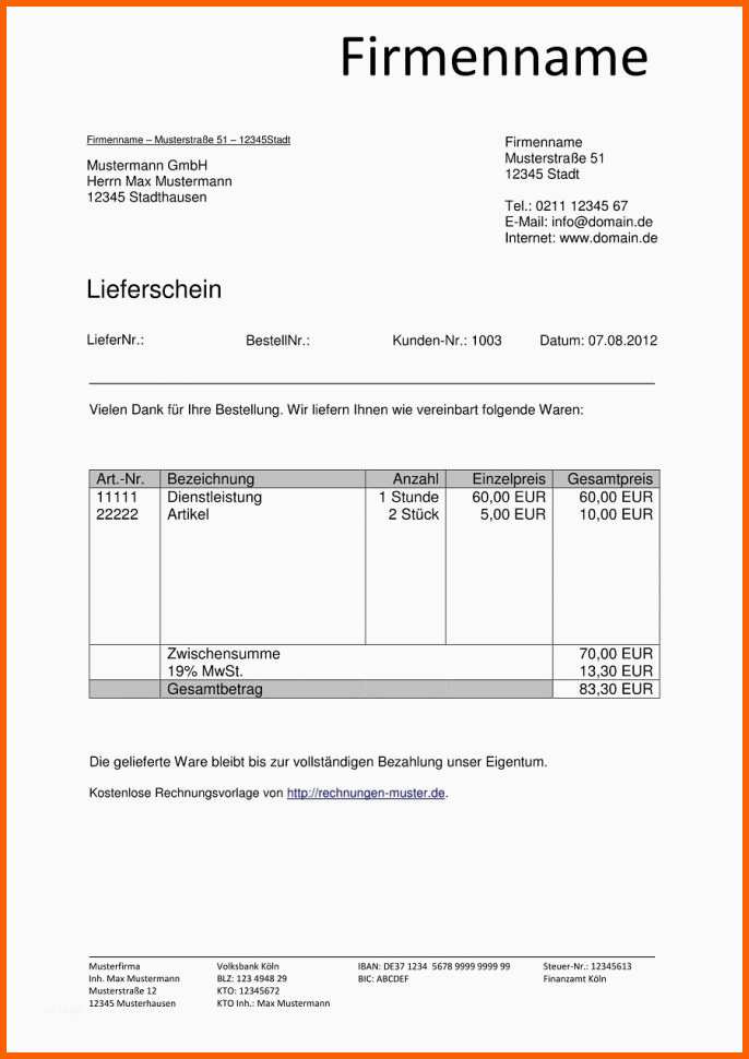 Beeindruckend Kleingewerbe Rechnung Vorlage – Rechinv