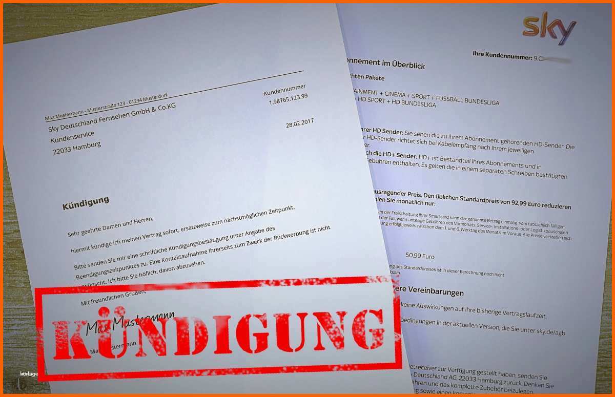 Beeindruckend Kündigungsschreiben Vorlage Adac Erstaunlich Sky Line