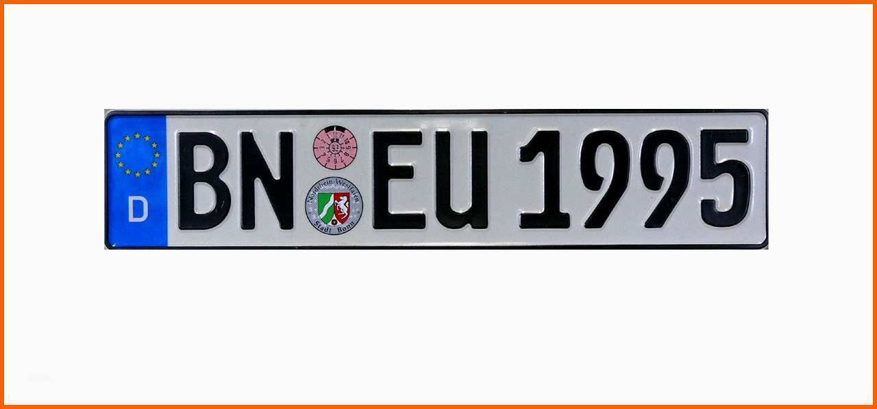 Beeindruckend Lemo Objekt Eu Kfz Kennzeichen "bonn"