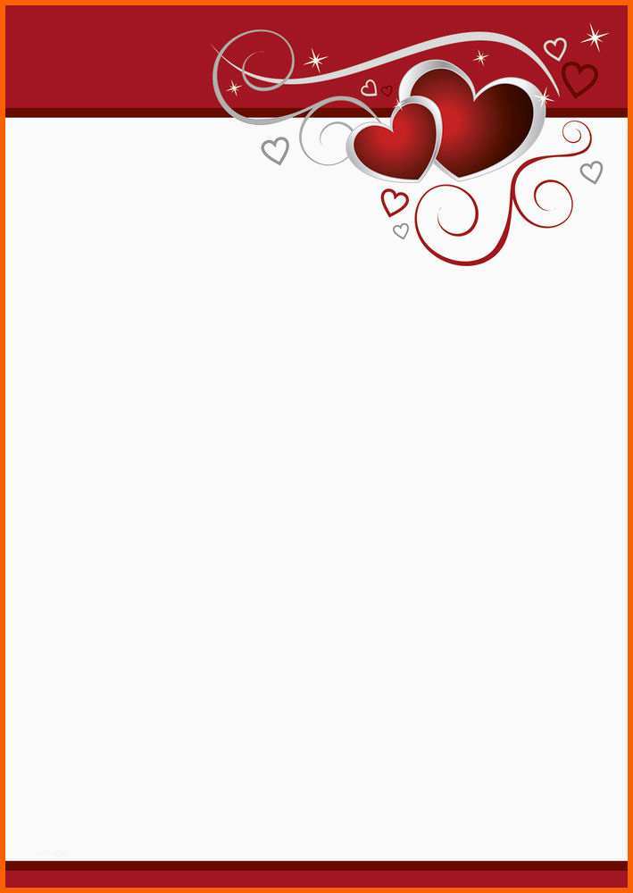 Beeindruckend Motivpapier Briefpapier Rote Herzen Hochzeit Love Liebe