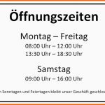 Beeindruckend Öffnungszeiten Schild Vorlage Word Kostenlos