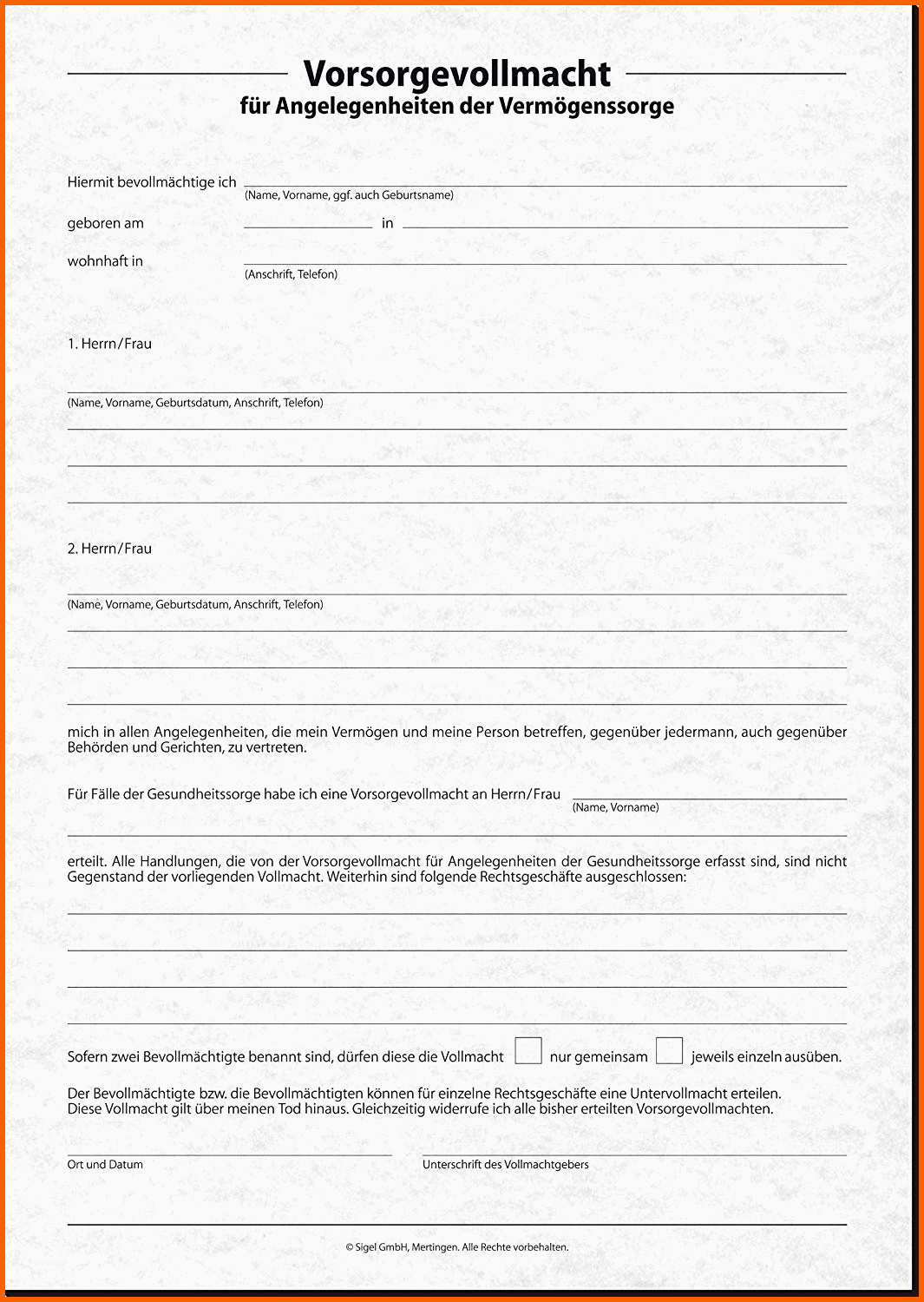 Beeindruckend Patientenverfuegung formular Kostenlos Pdf