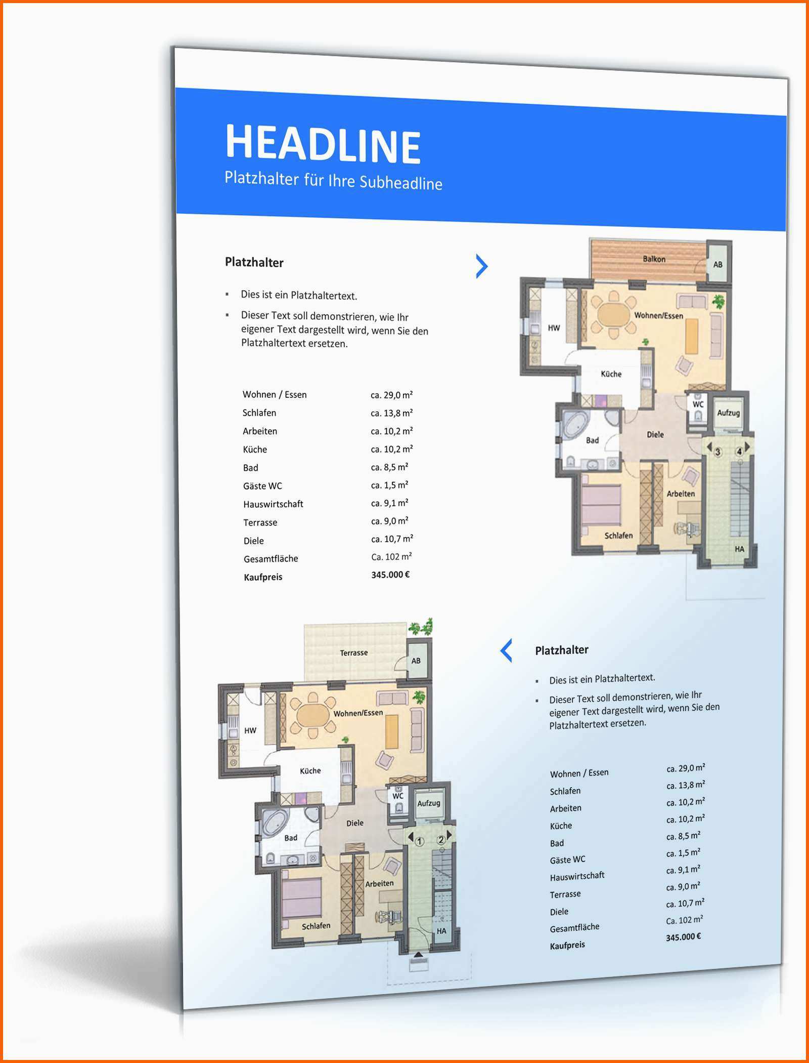 Beeindruckend Powerpoint Vorlage Immobilien Exposé