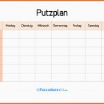 Beeindruckend Putzplan Wochenplan Mit Aufgaben