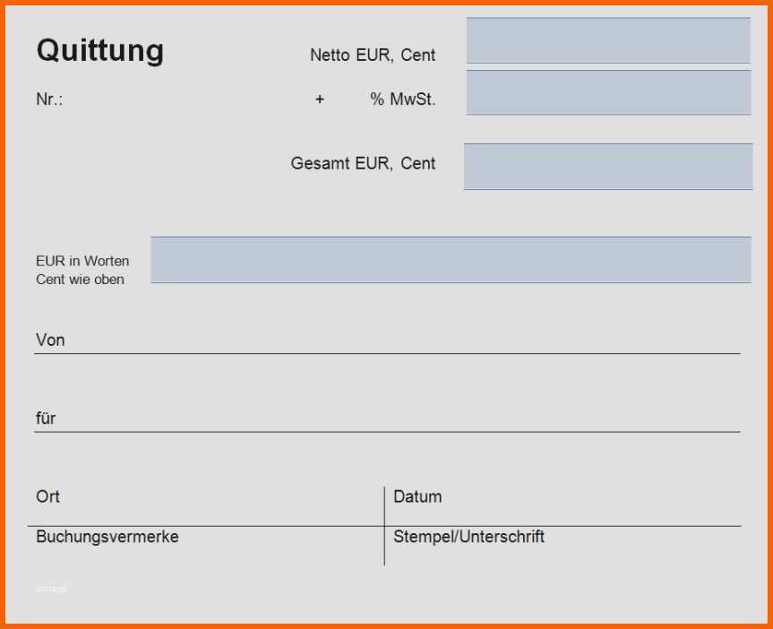 Beeindruckend Quittung Ohne Mwst Vorlage Gut Quittungsvorlage Schweiz